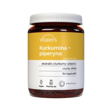 Kurkumina + piperyna 60 kapsułek Vitaler's