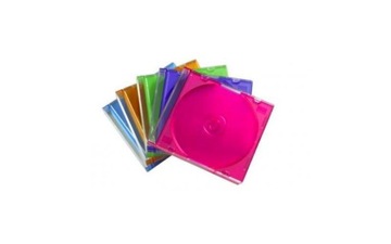 Pudełka CD x 1 na płyty standard KOLOR TRAY 10 szt