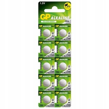 BATERIA GP LR43 L1142 AG12 V12GA G12 RW84 186 x10