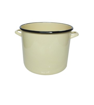 Garnek Rondel tradycyjny emaliowany Elo-Pol Dla domu 1,8 l 14cm kremowy