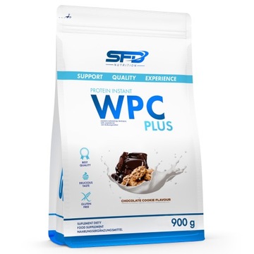 SFD WPC PROTEIN PLUS 900g CIASTKO-CZEKOLADA BIAŁKO SERWATKOWE WHEY MIĘŚNIE