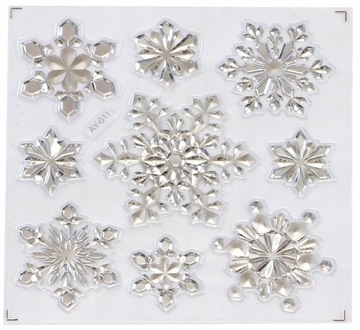 NAKLEJKI ŚWIĄTECZNE GWIAZDKI GWIAZDY NA OKNO OZDOBY PŁATKI ŚNIEŻYNKI