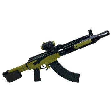 PISTOLET NA KULKI PLASTIKOWE KARABIN AK47 IMITACJA BRONI + LASER OKULARY