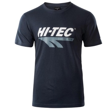 HI-TEC Pánske tričko Bavlnené RETRO modré Veľkosť XL