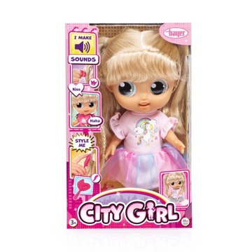 КУКЛА CITY GIRL СО ЗВУКОМ 31 СМ Блестящие Глаза