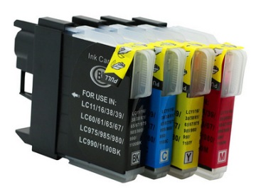 1x чернила для BROTHER 185C 365CN J515 LC1100 1100 980