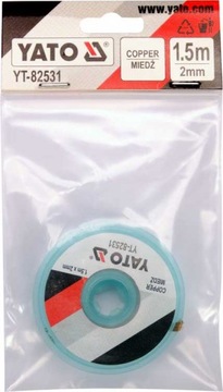 TAŚMA ROZLUTOWNICZA PLECIONKA MIEDZIANA 3,0MMX1,5M