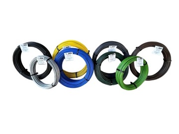 ПРОВОЛОКА САДОВЫЙ САД, с ПВХ покрытием 3.0, для СЕТОЧНОГО ЗАБОРА, зеленая, 50м