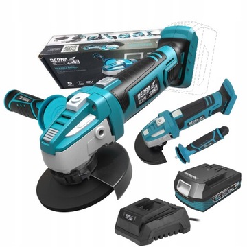 УГЛОВАЯ ШЛИФРОВОЧНАЯ МАШИНА Li-Ion 18 В 2 Ач 125 мм DEDRA SAS