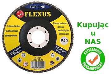 10 ШТ. ЛАМПОЧНЫЙ ШЛИФОВАЛЬНЫЙ ДИСК 125 P 40