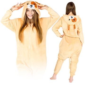 KOMBINEZON ONESIE KIGURUMI JEDNOCZĘSCIOWA PIŻAMA CIEPŁA PREZENT DRES M