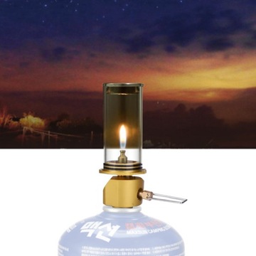 DO KEMPINGOWA KARTUSZ LAMPA GAZOWA ZŁOTO