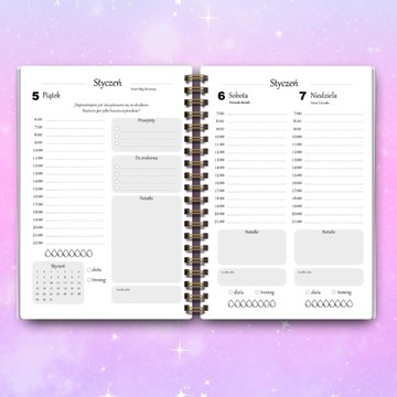 Ежедневный календарь 2024 Планировщик ЧЕРНЫЙ МРАМОР