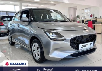 Suzuki Swift VI Hatchback Facelifting 1.2 DualJet SHVS 83KM 2025 Suzuki Swift DEMO Premium 1.2 mild Hybrid 5MT Premium Silver Metallic 1.2