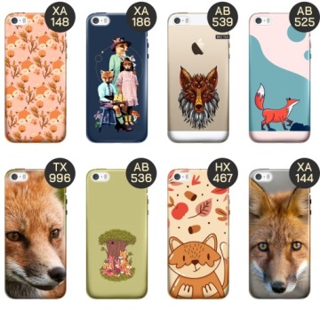 ЧЕХОЛ ДЛЯ IPHONE 5 / 5S / SE DESIGNS FOX FOX FOX CASE COVER CASE