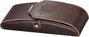 Etui na okulary Albinex Royal Case 90.011-1 SKÓRA NATURALNA