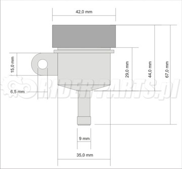 ZQ4003 бачок тормозной жидкости