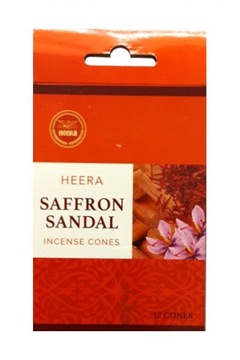 KADZIDEŁKA PŁYNĄCE STOŻKOWE 12SZT. SAFFRON SANDAL