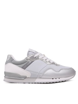 PEPE JEANS Sneakersy London W Albal PLS31463 Silve