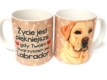 Kubek pupilem pies RASY LABRADOR prezent gadżet