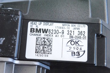BMW I8 HUD DISPLEJ HEAD-UP I12 2014 RHD