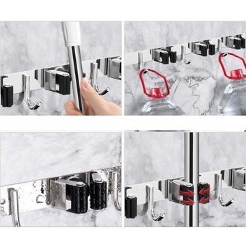 НАСТЕННАЯ ВЕШАЛКА ДЕРЖАТЕЛЬ ДЛЯ САДОВЫХ ИНСТРУМЕНТОВ МЕТЛЫ ШВАБРЫ ГРАБЛИ ПАЛЯКИ