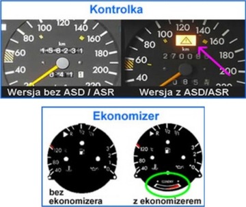 Циферблаты счетчика Indiglo Mercedes W124, рисунок 5 MoMan