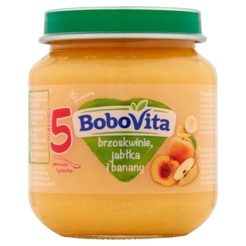 Deserek Brzoskwinie jabłka i banany Bobovita 125 g