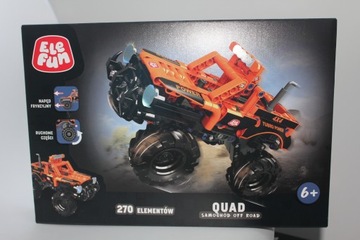 ELEFUN QUAD 270 ELEMENTÓW KLOCKI SAMOCHÓD OFF ROAD