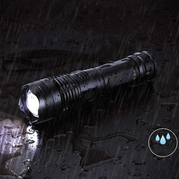 МОЩНЫЙ СВЕТОДИОДНЫЙ ТАКТИЧЕСКИЙ ФОНАРЬ XHP90 ZOOM ВОЕННАЯ ОХОТА 3000мАч