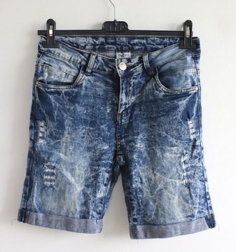 UpFashion s m wysoki stan spodenki marmurki szorty