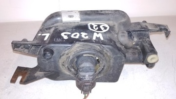 HALOGEN + MŘÍŽKA LEVÝ MERCEDES C W203 FACELIFT 04-07