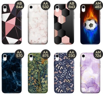 ETUI DO IPHONE XR WZORY TOP100 DESIGN Z NADRUKIEM ZE WZOREM OBUDOWA +SZKŁO