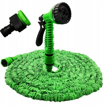 САДОВЫЙ ШЛАНГ ДЛИНОЙ 30 М + СОЕДИНИТЕЛИ + ПИСТОЛЕТ