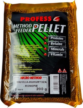 PELLET PROFESS MICRO 2mm WANILIA KUKURYDZA KONOPIE
