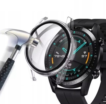 ETUI DO HUAWEI WATCH GT2 GT 2 46mm CASE RÓŻNE KOLORY SZKŁO OCHRONNE