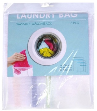 СЕТКА ДЛЯ СТИРКИ СУМКА ДЛЯ СТИРКИ БЕЛЬЯ И ОДЕЖДЫ 3 шт. OLDMAN 35, 46 и 53 см