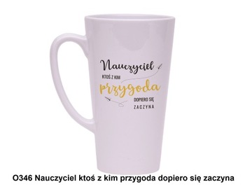 PREZENT NA DZIEŃ NAUCZYCIELA Kubek Latte 450 ml UPOMINEK NA KONIEC ROKU
