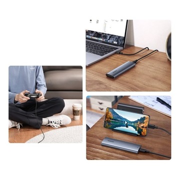 UGREEN KIESZEŃ NA DYSK SSD M.2 OBUDOWA DYSKU USB 3.2 Gen2 +kabel USB C 0,5m