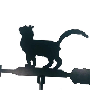 Сад на крыше флюгер указатель направления ветра форма кошки