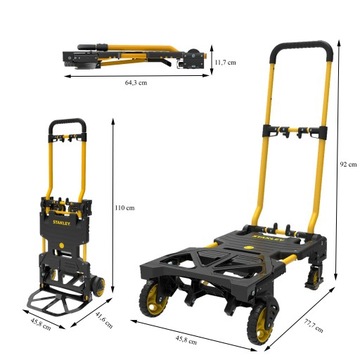 Stanley Składany Wózek Transportowy 2w1 Platformowy Ręczny Magazynowy