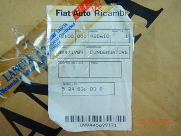 CHLADIČ KLIMATIZACE FIAT CROMA 1990-1996 2.5TD ASO