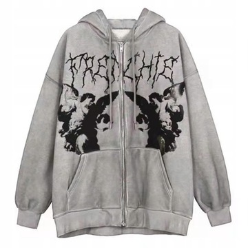 BLUZA Z KAPTUREM goth grunge harajuku Anioł Bluzy