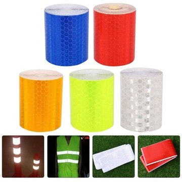 Светоотражающие наклейки Лента для прицепа, 5 рулонов