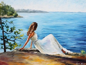 BIAŁY ANIOŁ olej Leonid Afremov
