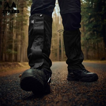 Прочные водонепроницаемые гетры 2TREES Cordura, черные