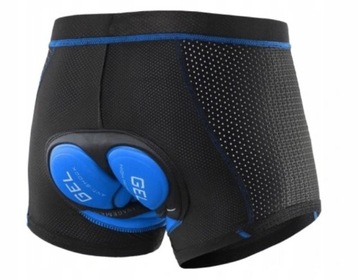 SPODENKI ROWEROWE SZORTY Z WKŁADKĄ 3D ŻELOWĄ 4XL