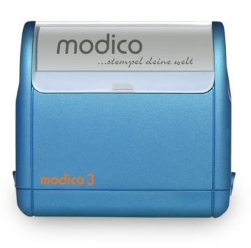 Печать компании MODICO 3 | 5 строк | 47x14 мм | ЧЕРНЫЙ корпус