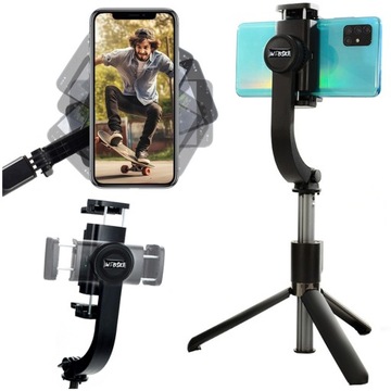 SELFIE-STICK TRIPOD STATYW KIJ OBROTOWY Z GIMBALEM DO TELEFONÓW APARATÓW
