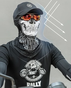 ЧЕРЕП Шелковая Балаклава Высококачественный универсальный размер Череп